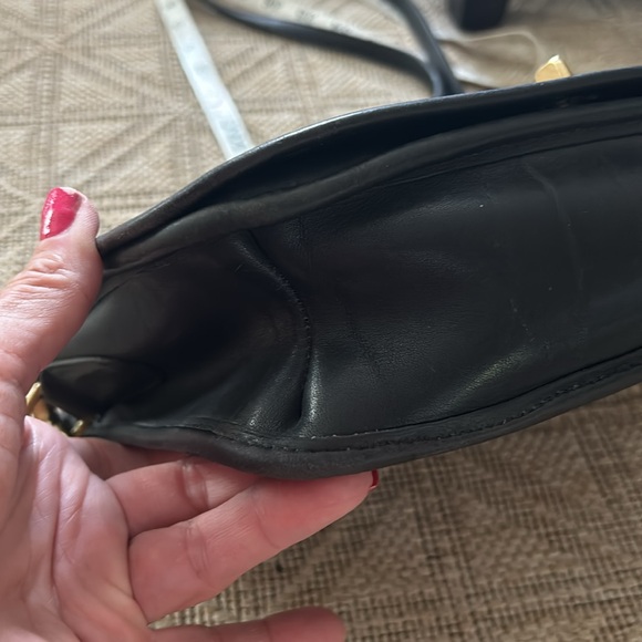 Vintage Coach Convertible Clutch bag. Black Leather. Made in the United … - Picture 15 of 16
